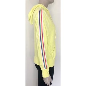 Pro Player Retro Yellow Rainbow Stripe Hoodie